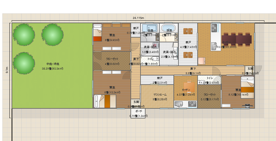 平屋２世帯１－３