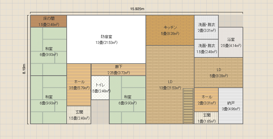 玄関2つの家