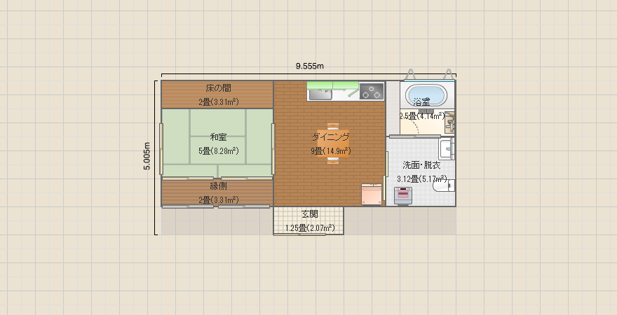 一日中何処に居ても陽の当たる家