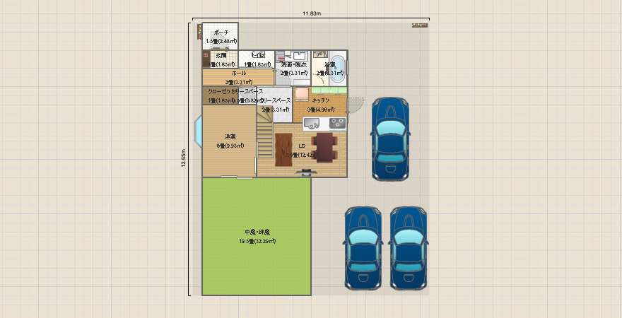 北道路の土地_