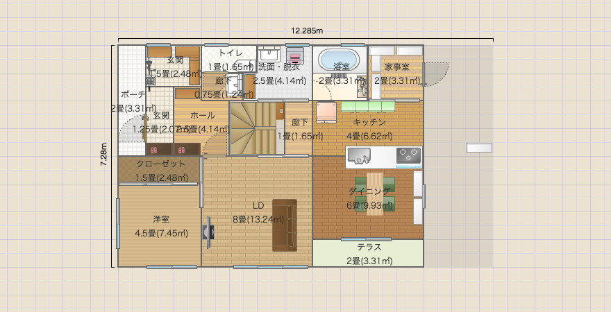 総二階　40坪　パパ　1