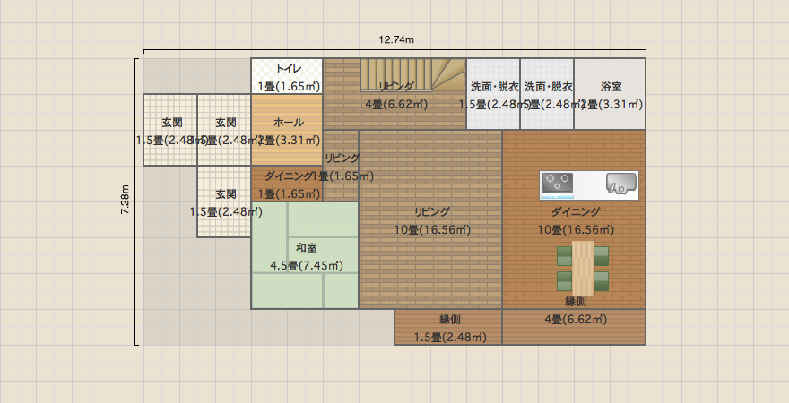 本番想定　１階リビング　妻