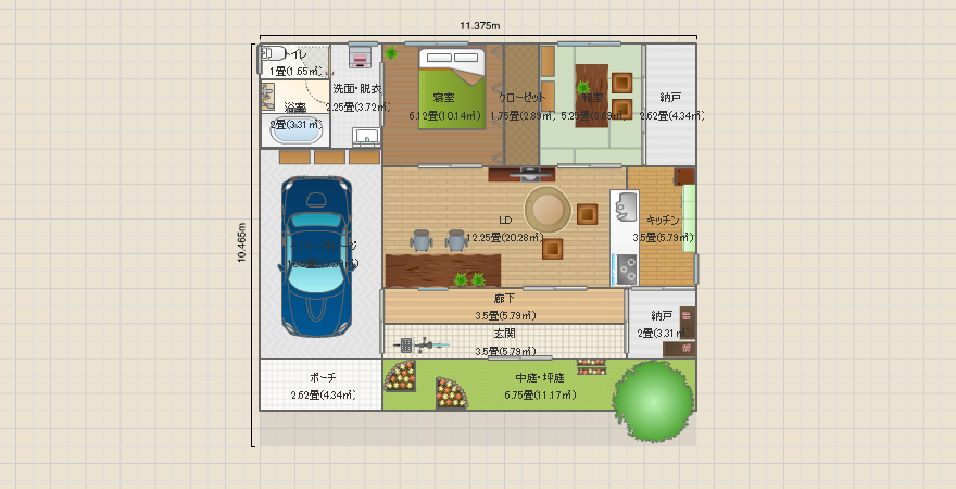 夫婦と猫一匹の平屋住宅3