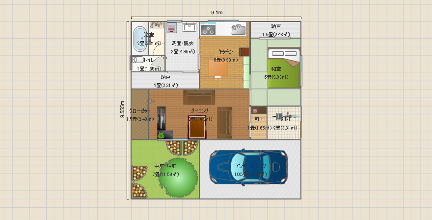 夫婦と猫一匹の平屋住宅9