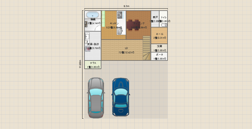 南道路　30以内