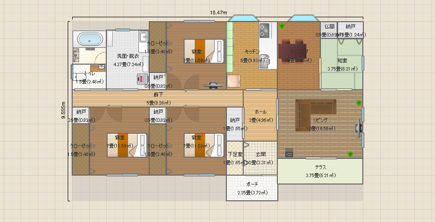 のんびり過ごす平屋暮らし4