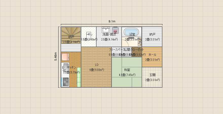 一人暮らしの2階屋3