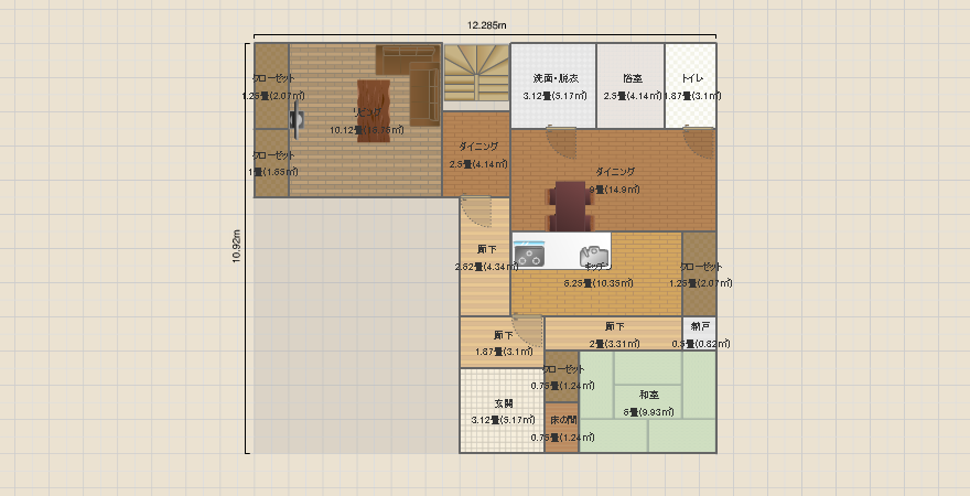 cube①延床55坪,一条