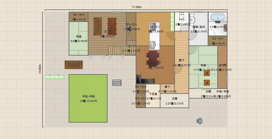 smart東玄関総施工５6坪②