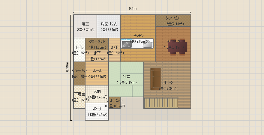 12 リビング階段