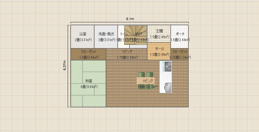 30坪 西玄関