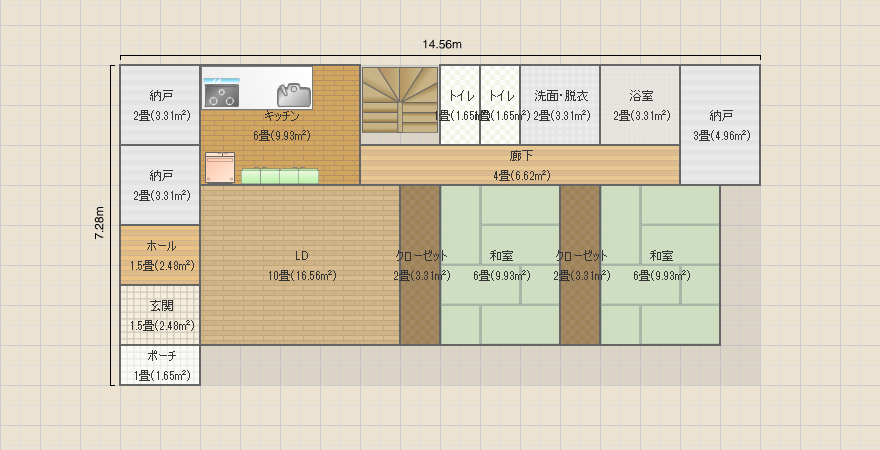 2階エレベーター4LDK