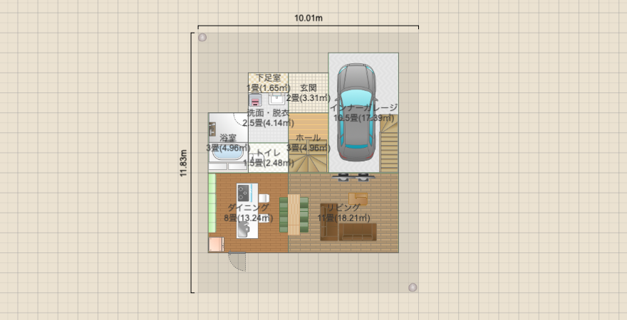光の差し込む間取り