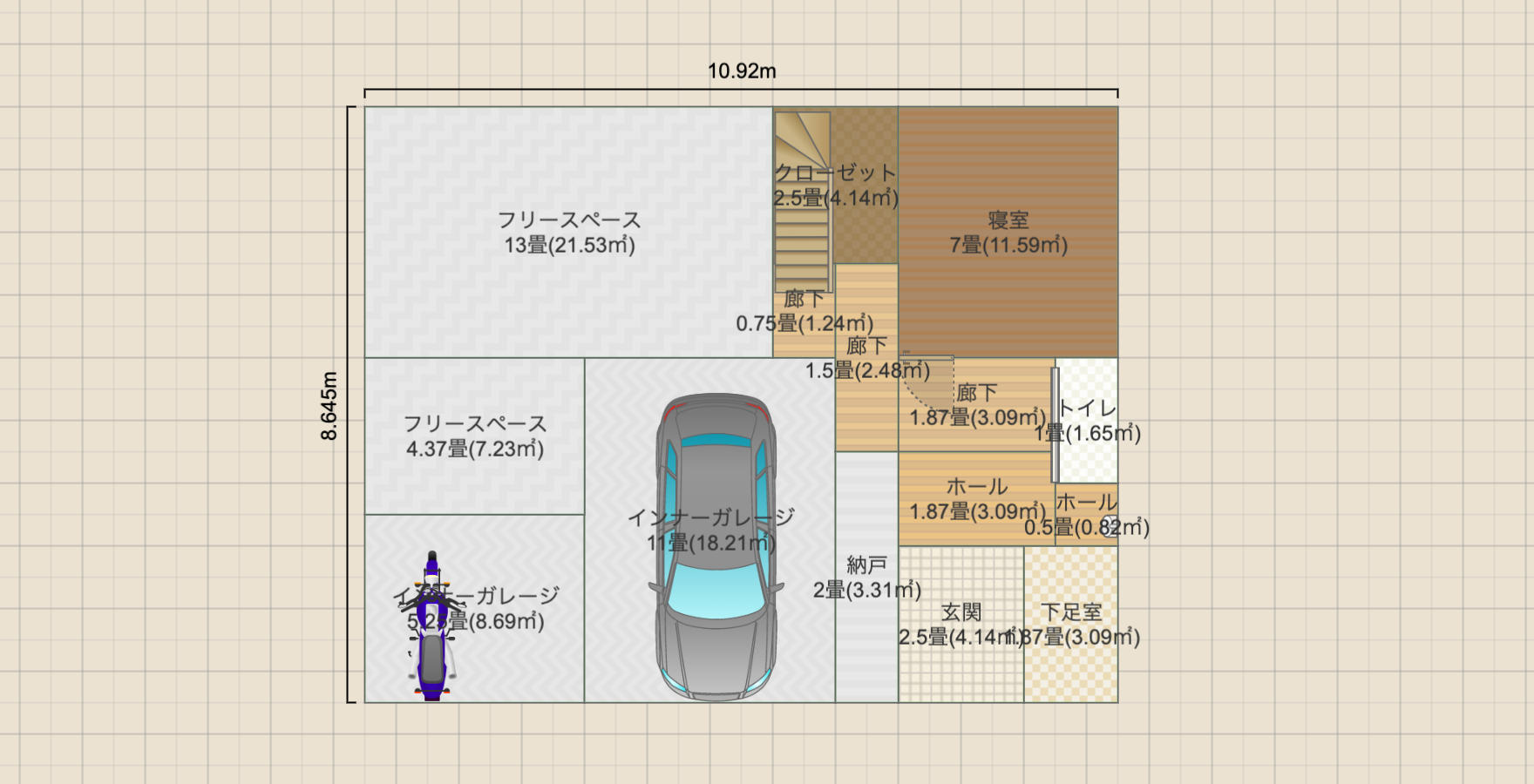 多目的ビルトインガレージA