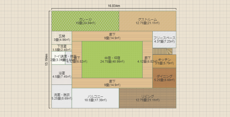 自宅設計　7.5帖