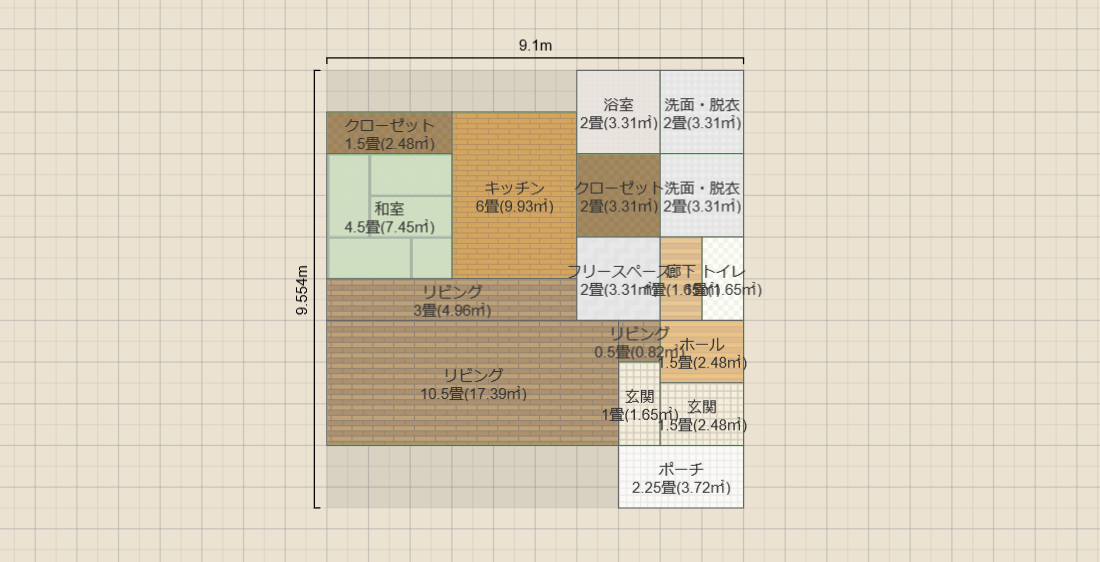 東コの字階段