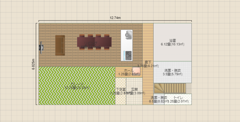 6帖　三階建て