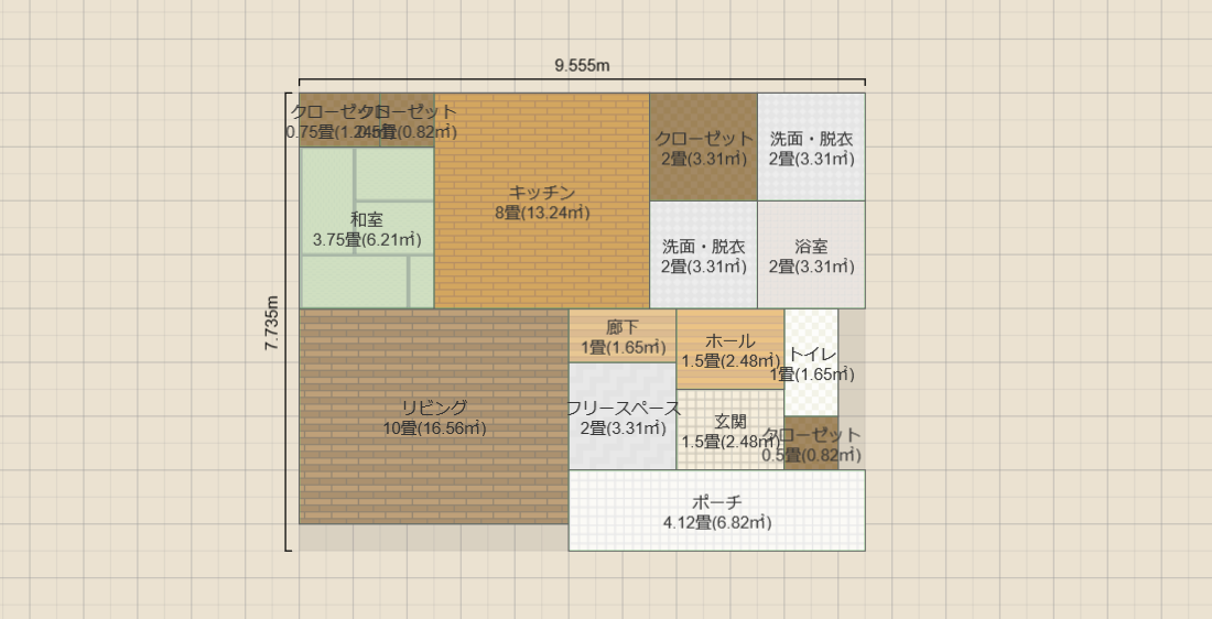 間取り③　和室4.5