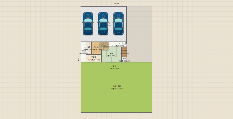 ３階建てIG+吹き抜けの家