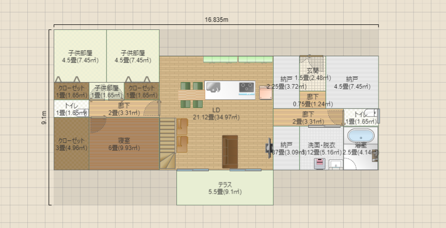 平屋+ロフト3