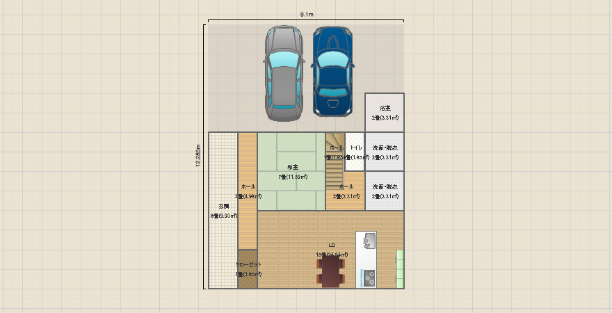 北玄関　４１坪