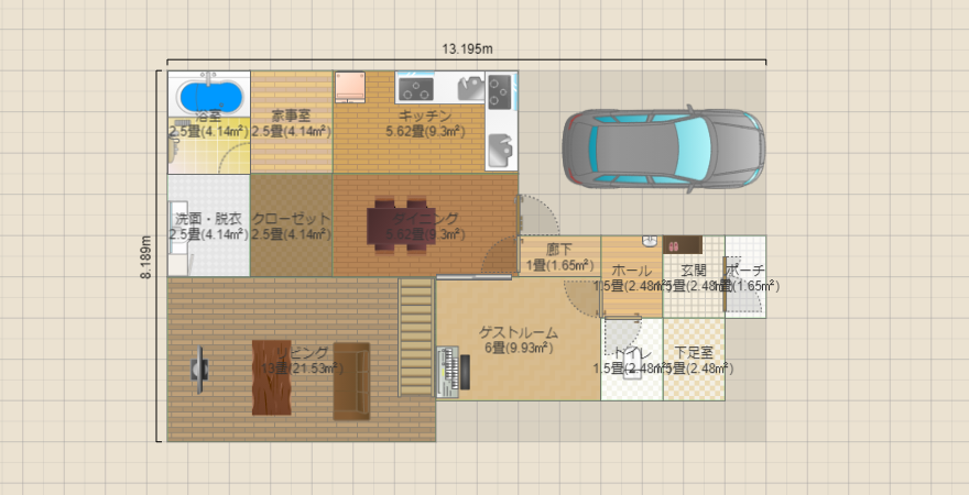 ガレージ付き3