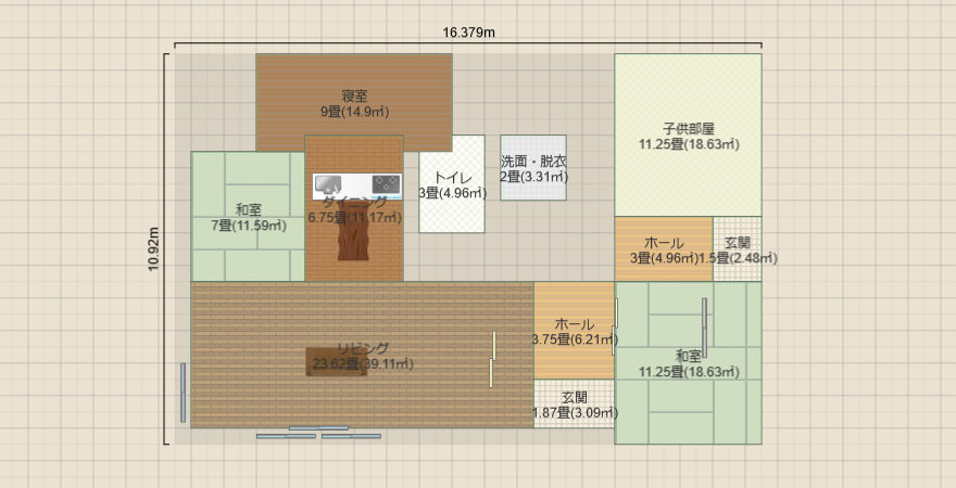 玄関からすぐ和室