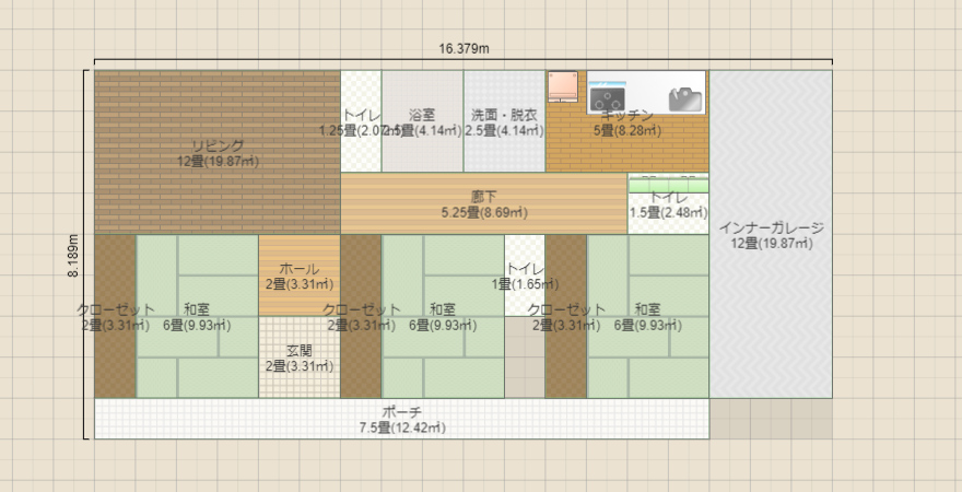 3LDK  +トイレ3ヶ所