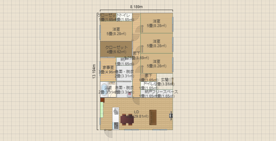 平屋４LDK