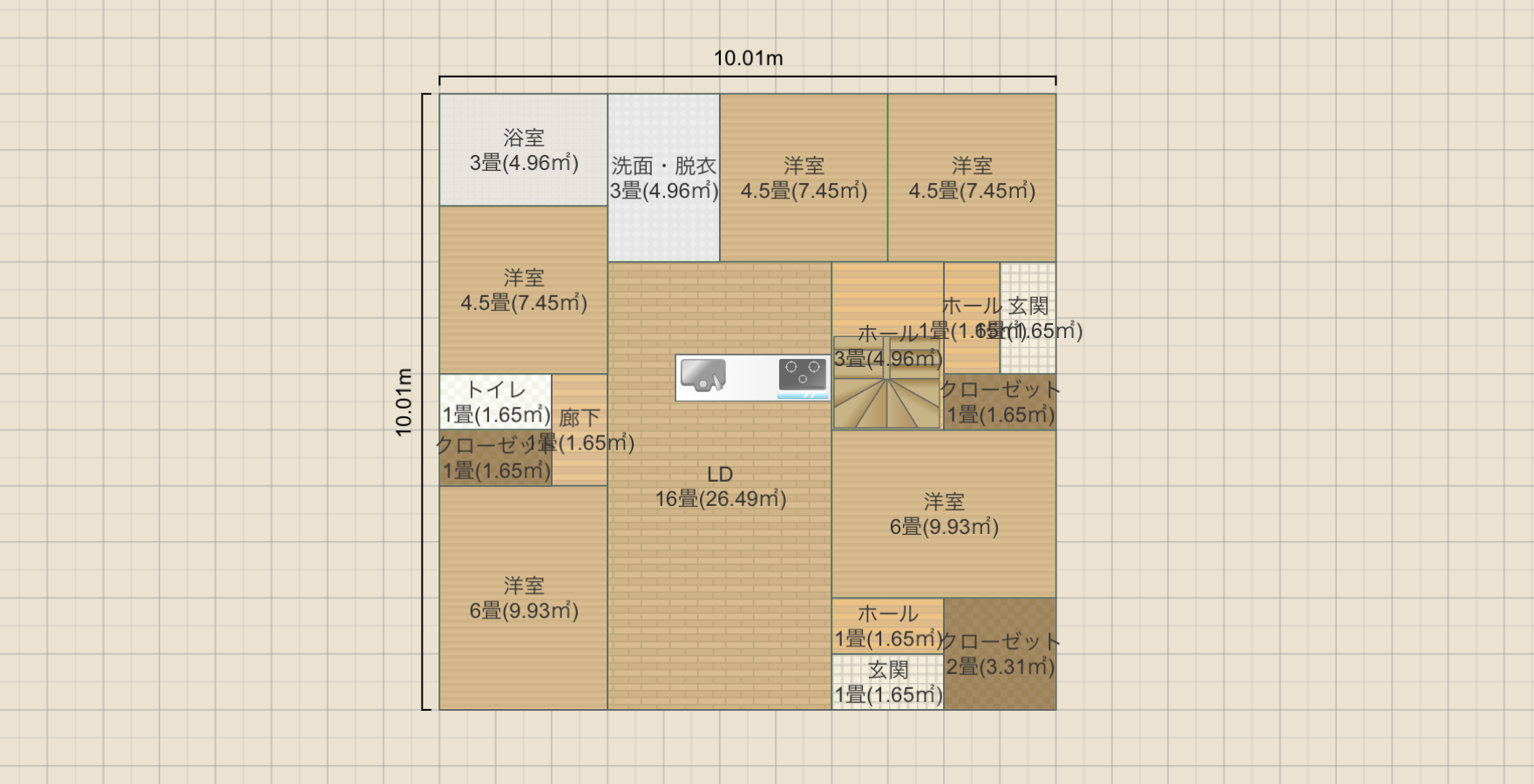 寝室8畳