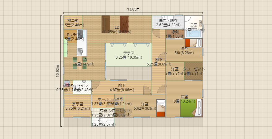 中庭の家