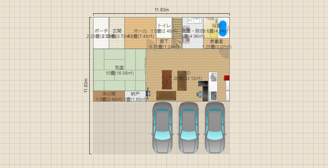 【20201231】【家族2人】【和室結合】【2階建】