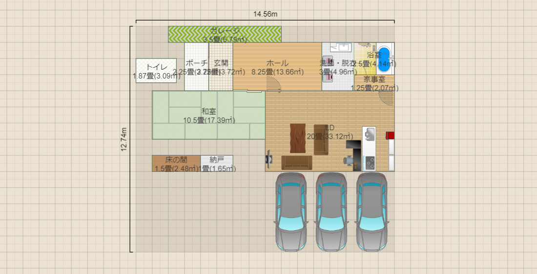 【20201231】【家族2人】【和室結合】【2階建】