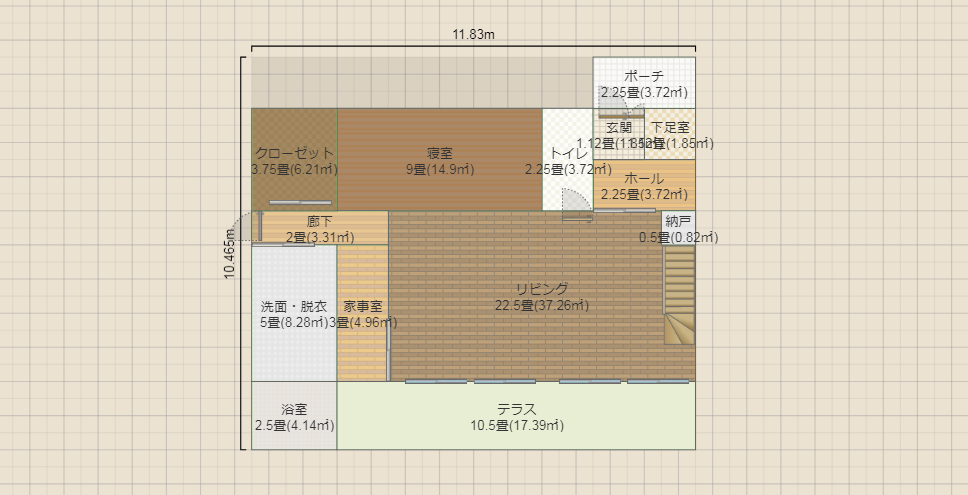 最終案窓側（）