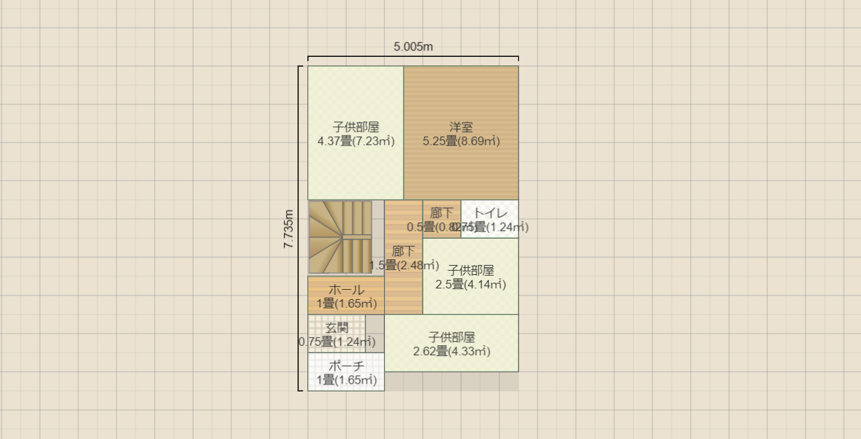 2階建2階リビング