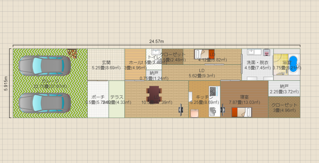 6mx20m 中庭01