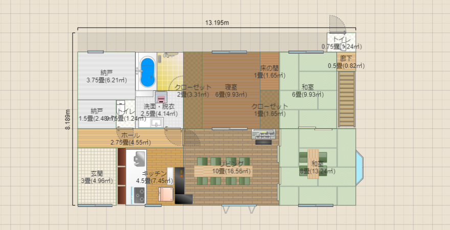 案12　平屋4LDK 28.8坪