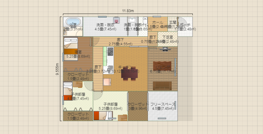 平屋案④