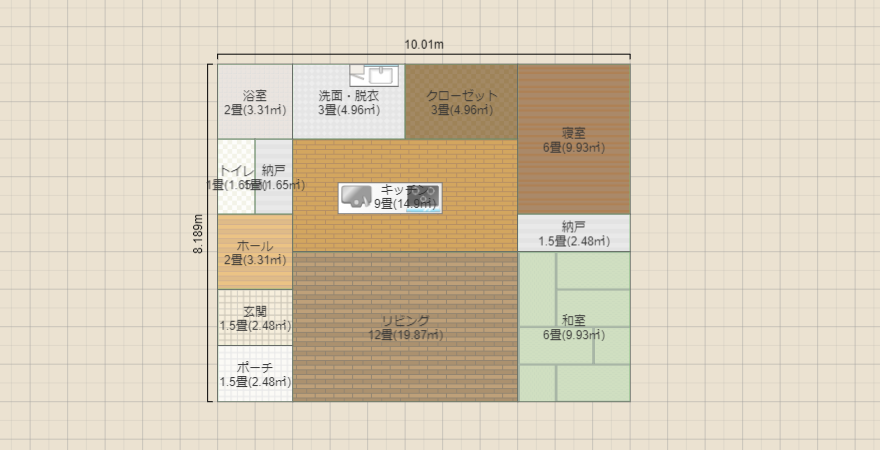 平屋　25坪