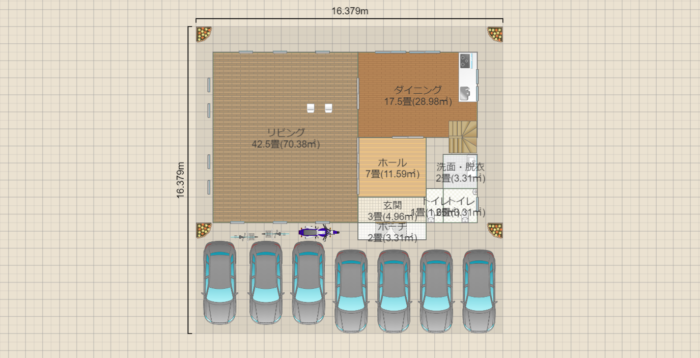 教会案１（54名、7台）