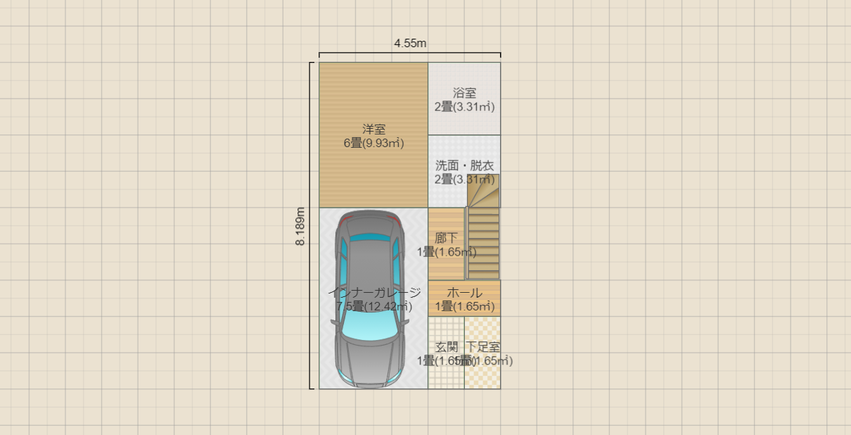 50m2_60%200%　駐車場無