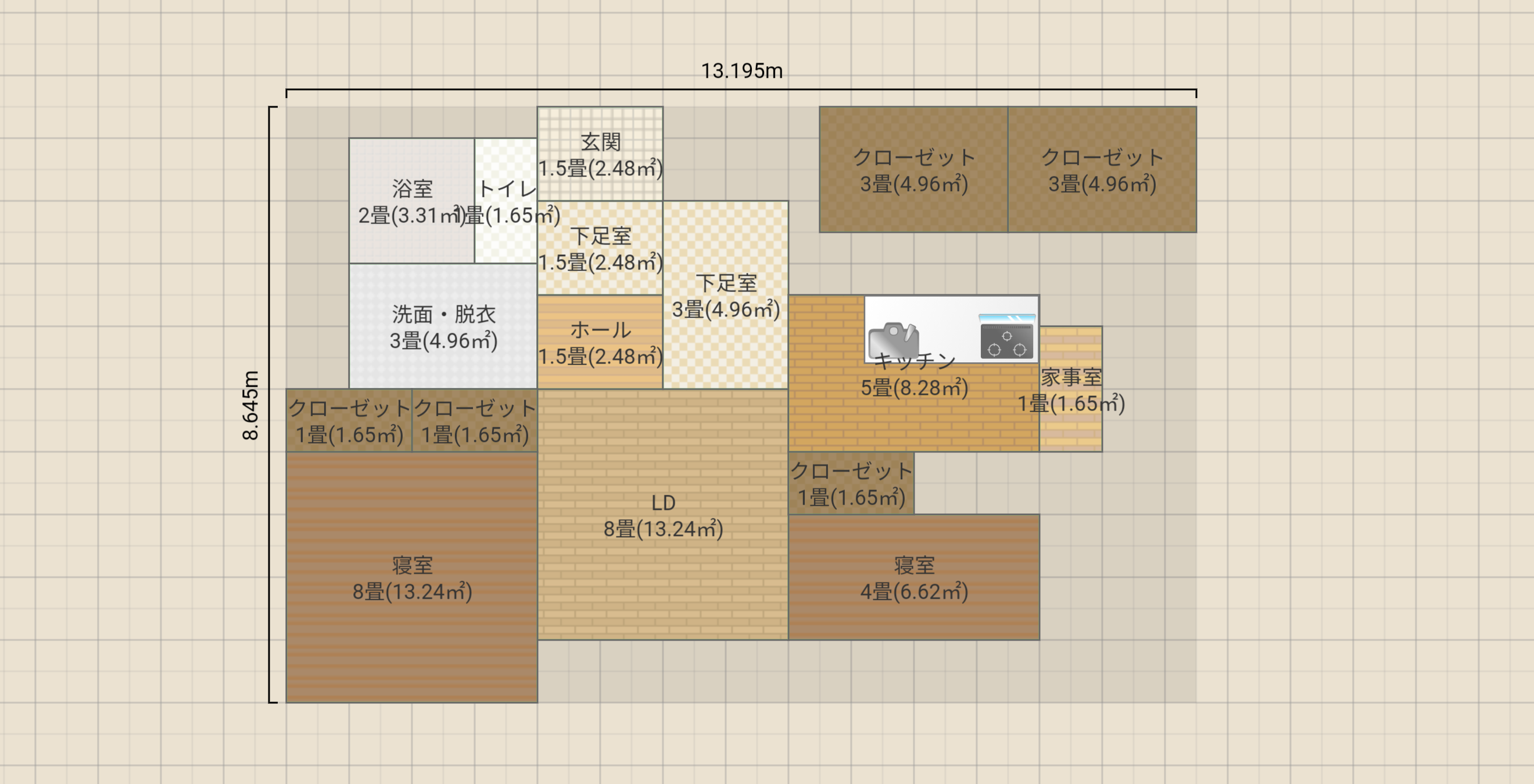 使いやすい各部屋サイズver2