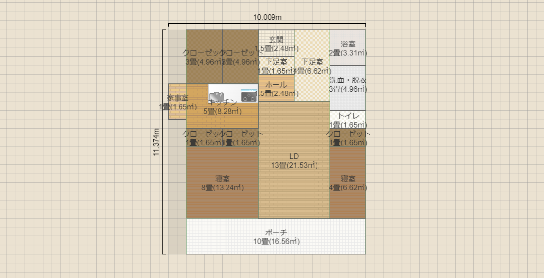 使いやすい各部屋サイズver2