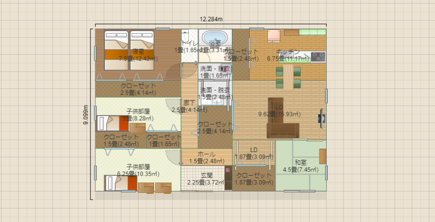 ３２坪４ＬＤＫ