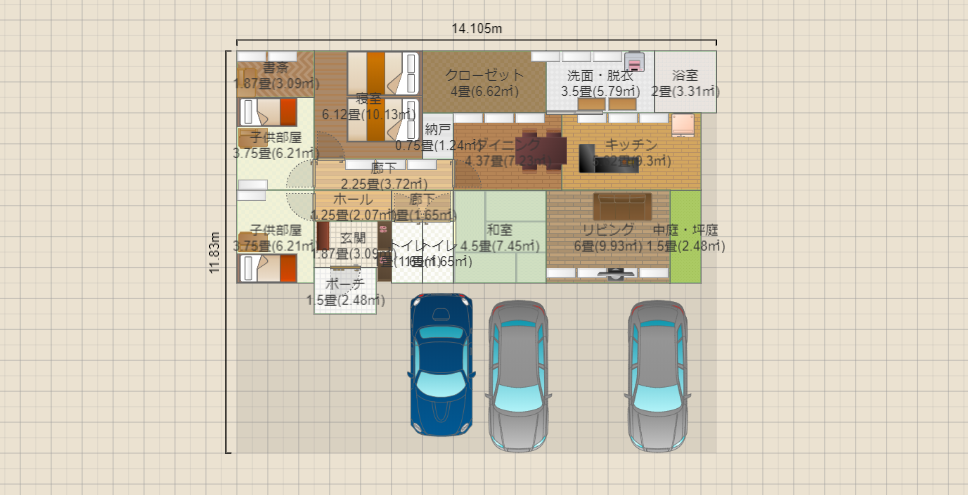 28坪平屋3LDK