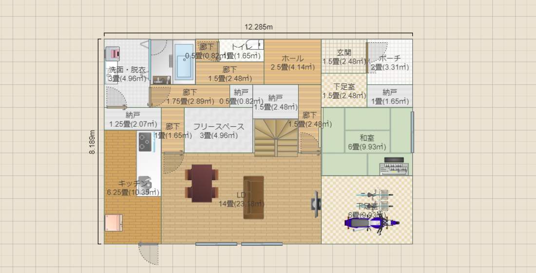 考えてくれた間取り