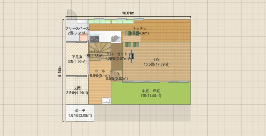 土地30坪間取り