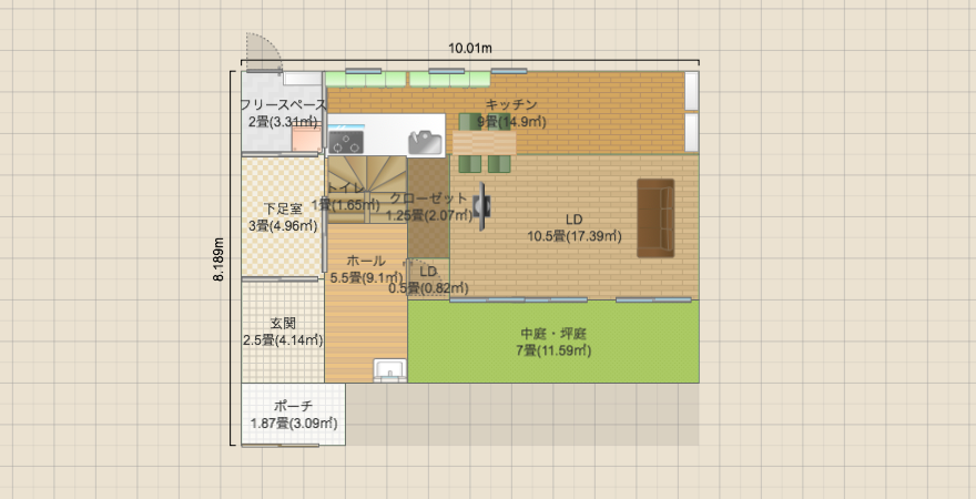 土地30坪間取り