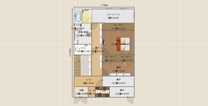 2階リビング～広め