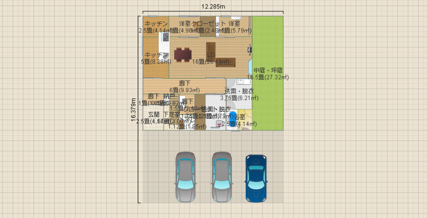 理想の間取り2　洗面所　小さめVer.1